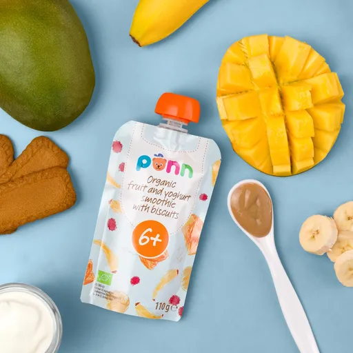 SALVEST Põnn Ovocné smoothie s jogurtom a sušienkami BIO 110 g