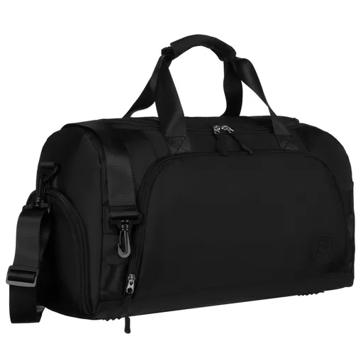 Čierna cestovná taška s uchytením na kufor a priehradkou na topánky - Peterson