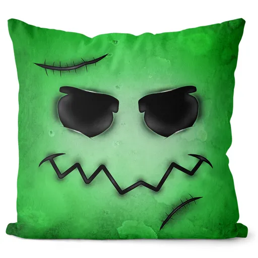 Vankúš Zombie face (Velikost polštáře: 55 x 55 cm)