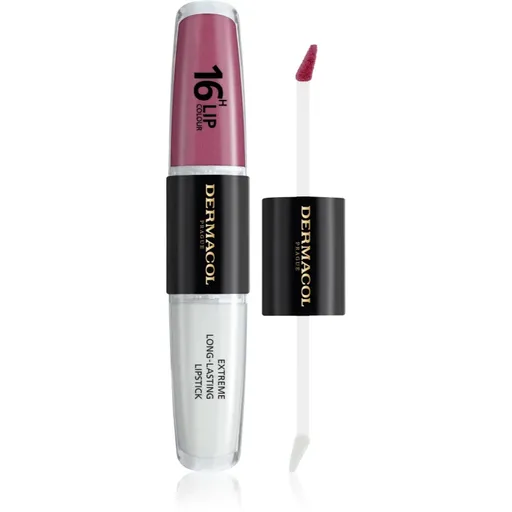 Dermacol 16H Lip Colour dlhotrvajúci rúž a lesk na pery odtieň 07 2x4 ml