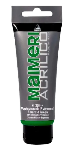 MAIMERI ACRILICO - Akrylové farby 356 - emerald green, 0,075 L