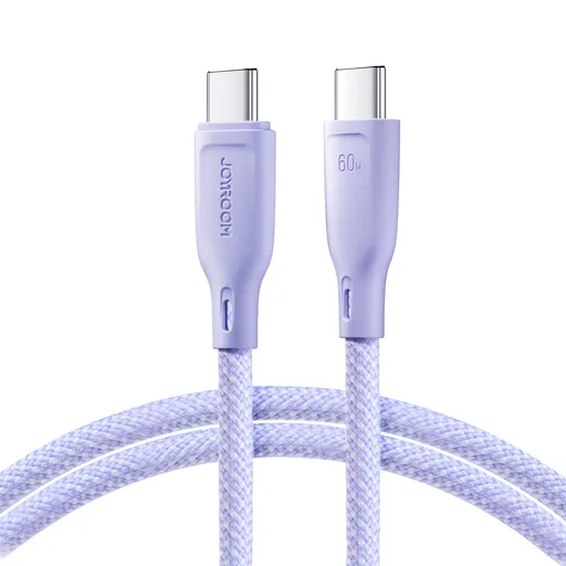 JOYROOM MULTI-COLOR S-A34 Kábel USB-C 60W fialový