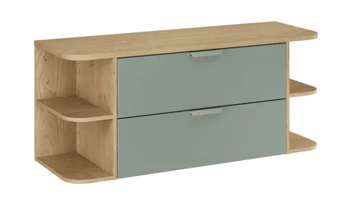 ArtCom Kúpeľňová skrinka s doskou ASTER Green LRSM D120cm | 120 cm