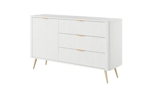 ArtLas Komoda LINA 138 D3S | biela