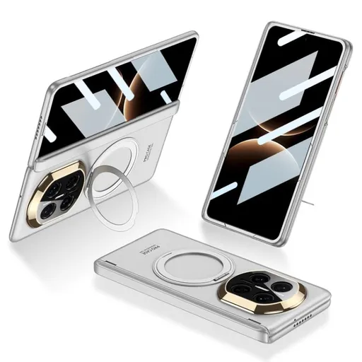 GKK ROTATE Ochranný obal so stojanom Huawei Mate X7 strieborný