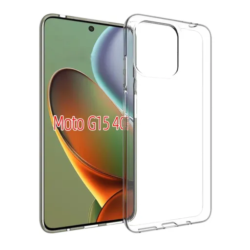 TPU Ochranný kryt pre Motorola Moto G15 / Moto G15 Power priehľadný