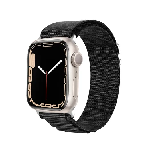 DUX GS Nylonový remienok pre Apple Watch SE / SE 2022 / SE 2023 / SE 2025 (40mm) čierny