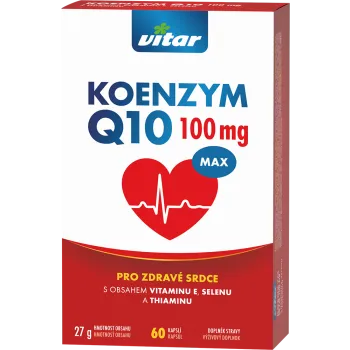 Vitar Koenzym Q10 MAX 100 mg 60 kapsúl