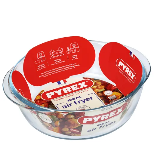 Sklenená misa do teplovzdušnej rúry PYREX 26cm/2,3l., borosilikát