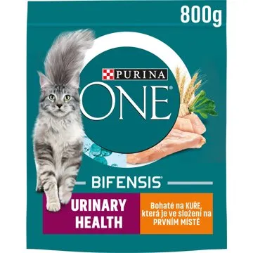 Purina ONE Bifensis Urinary Care s kuracím a pšenicou 800 g (7613033294235) + ZDARMA Maškrty pre mačky Dentalife