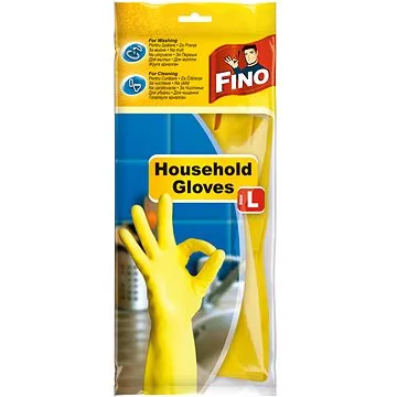 FINO Rukavice upratovacie - L, mix farieb (5201314914204)