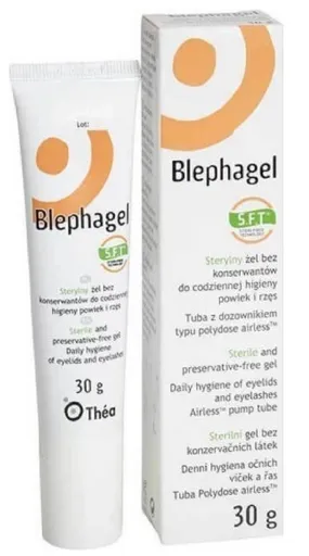 Blephagel sterilný gél na hygienu viečok a rias 30 g