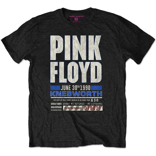Pink Floyd tričko Knebworth '90 Red Čierna XXL