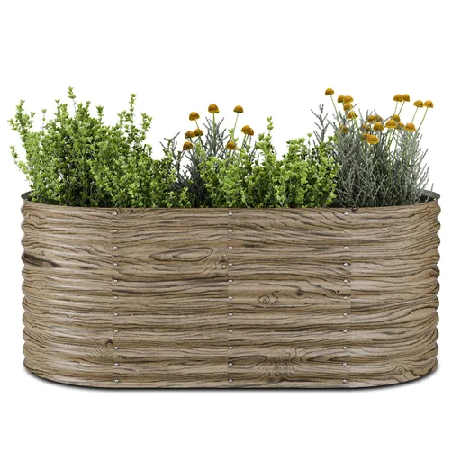 Blumfeldt High Grow vyvýšený záhon, 1169 L, Ergonomický, Odolný voči poveternostným vplyvom, Oválny