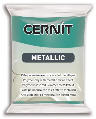 CERNIT METALLIC - Modelovacia hmota s metalickým efektom 870056676 - tyrkys 56 g