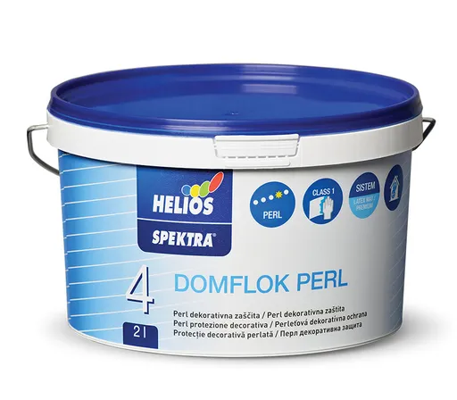 HELIOS SPEKTRA Domflok - vrchný náter so striebristým efektom 2 l perleťový strieborný