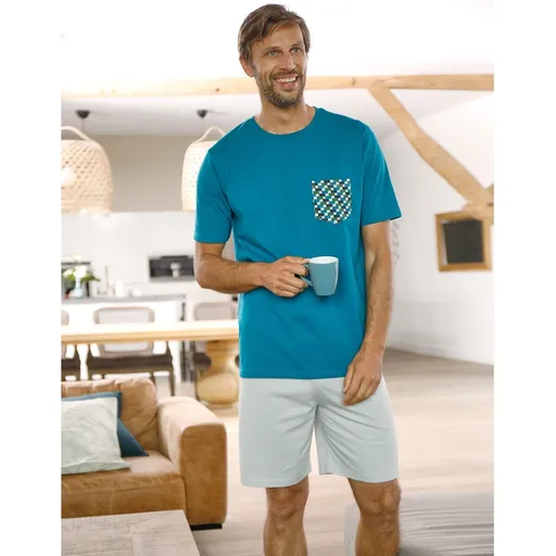 Jednofarebné pyžamové šortky, sivé