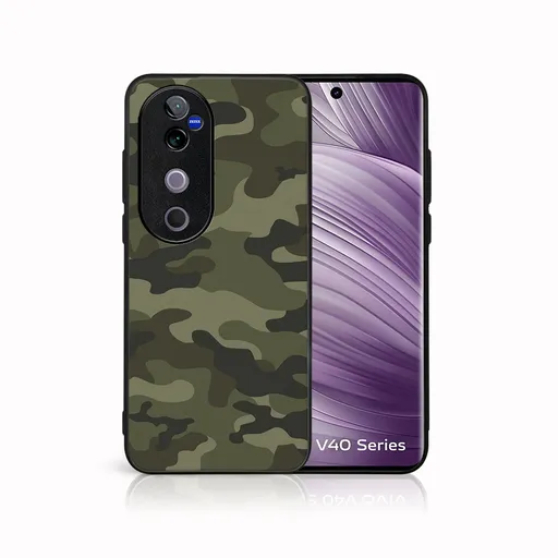 MY ART Ochranný kryt pre Vivo V40 5G GREEN CAMO (235)