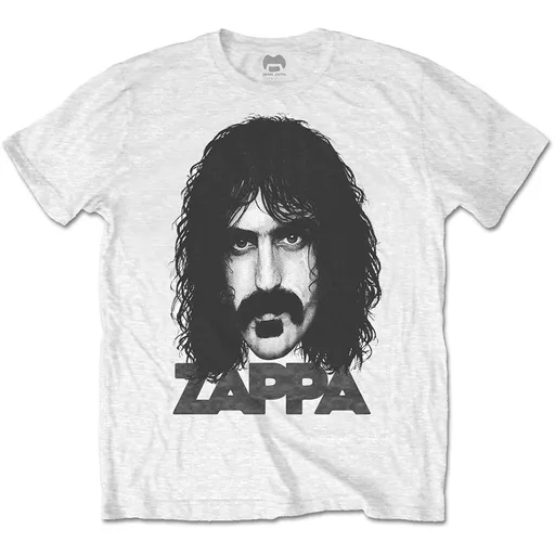 Frank Zappa tričko Big Face Biela L