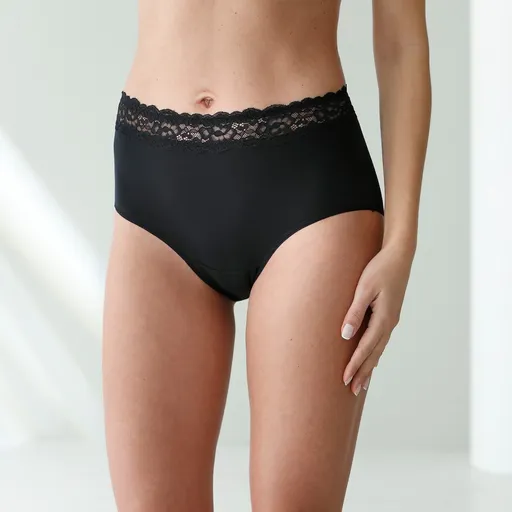 Súprava 2 super maxi nohavičiek z pružnej bavlny s čipkou v páse