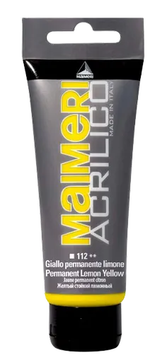 MAIMERI ACRILICO - Akrylové farby 112 - permanent yellow lemon, 0,2 L