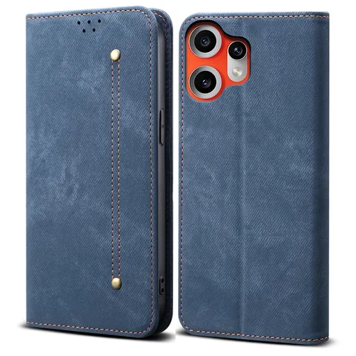 DENIM Peňaženkový kryt pre CMF Phone 2 Pro modrý