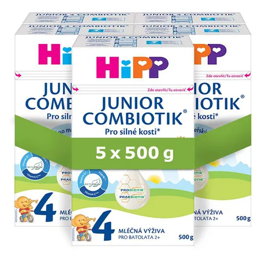 HiPP 4 Combiotik junior mliečna výživa 5 x 500 g