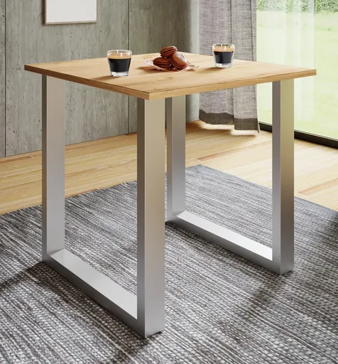 VCM Jídelní stůl Xona 80x80 U-nohy, dub medový