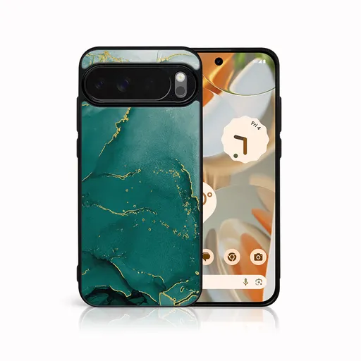 MY ART Ochranný kryt pre Google Pixel 10 Pro XL GREEN MARBLE (145)
