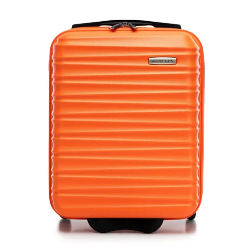 kabinový kufor ABS s rebrovaním, oranžová 56-3A-315-55