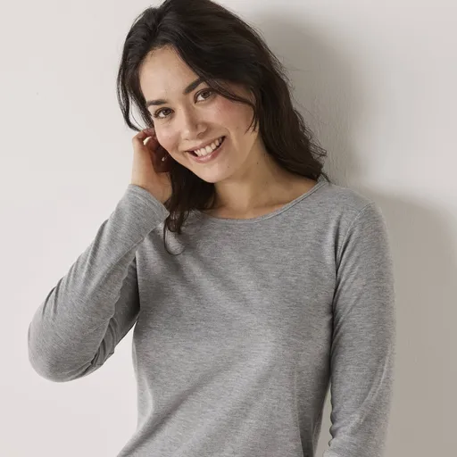 Termo tričko Thermoperle® s okrúhlym výstrihom a dlhými rukávmi