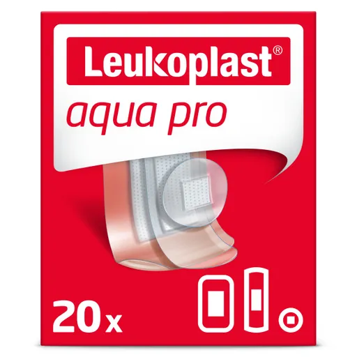 LEUKOPLAST Aqua Pro vodeodolná náplasť na rany 3 veľkosti 20ks