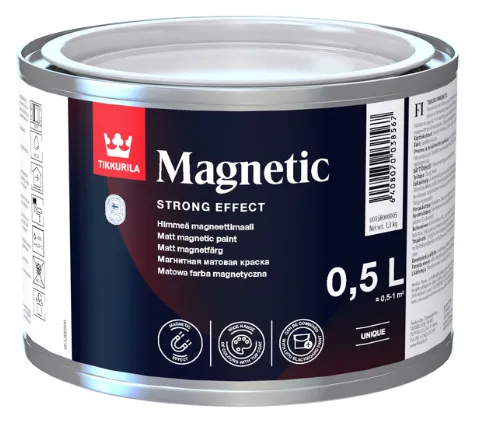TIKKURILA MAGNETIC - magnetická farba na steny 0,5 l sivá