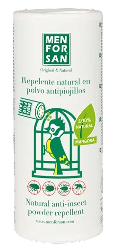 MEN FOR SAN prírodný prášok proti hmyzu pre vtáky 250 g