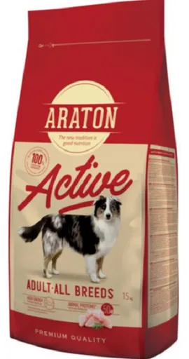 ARATON dog adult active all breed poultry kuracie granule pre dospelé psy 15+1 kg