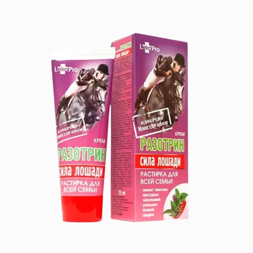 KONSKÁ SILA krém RAZOTRIN - na bolesti hrdla, prechladnutie - 75 ml - LekoPro