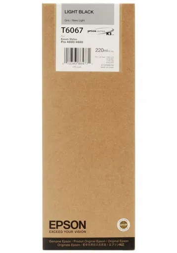 Epson C13T606700 světle čierna (light black) originálna cartridge