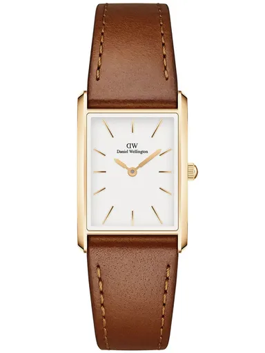 DANIEL WELLINGTON DÁMSKE HODINKY Viazané Durham Gold DW00100696 + KRABIČKA