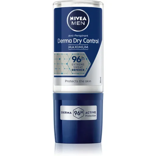 Nivea Men Derma Dry Control guličkový antiperspirant pre mužov 50 ml