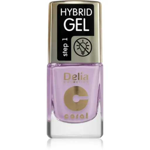 Delia Cosmetics Coral Nail Enamel Hybrid Gel gélový lak na nechty odtieň 141 11 ml