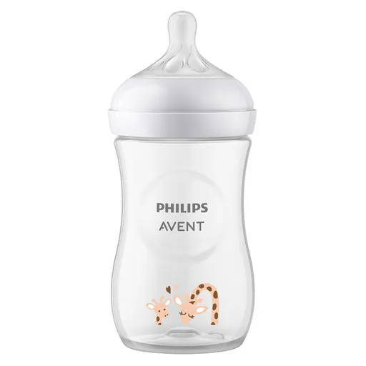 PHILIPS AVENT Fľaša Natural Response 260 ml, 1m+, žirafa