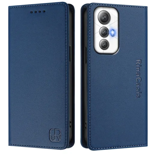 RINA Zaklápacie puzdro pre Cubot Max 5 tmavomodré