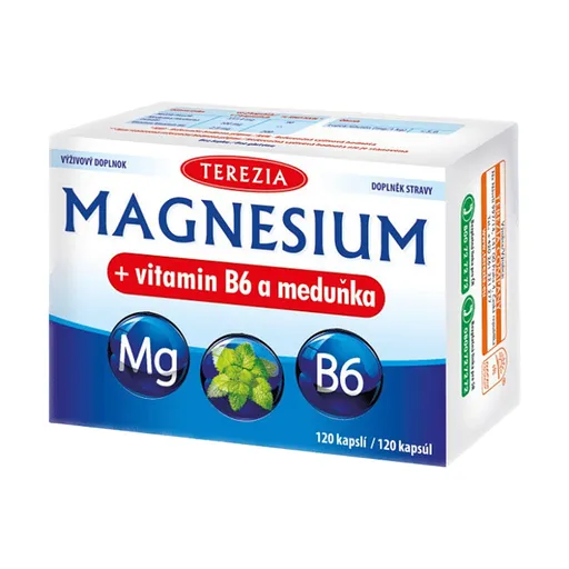 TEREZIA Magnesium + vitamín B6 a medovka 120 kapsúl