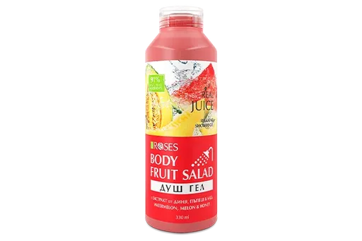 FRUIT SALAD – Prírodný sprchový gél vodný melón, cukrový melón & med 330 ml - NATURE OF AGIVA