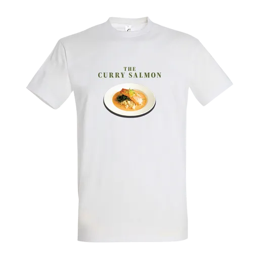 The Curly Simon tričko The Curry Salmon Biela S