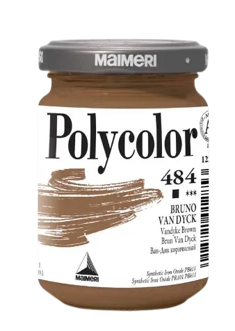MAIMERI POLYCOLOR - Jemné vinylové farby 484 - vandyke brown, 140 ml