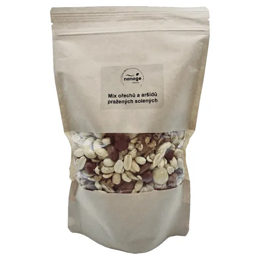 NONAGE Mix orechov a arašidov pražených solených 750 g