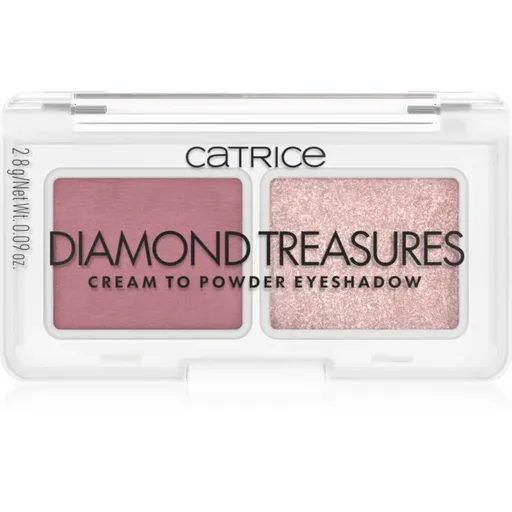 Catrice Diamond Treasures duo očné tiene odtieň 020 Fairy Dust 2.8 g