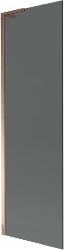 MEXEN/S - Next L vaňová zástena FIX 60 x 150, grafit, ružové zlato 895-060-000-03-40-60