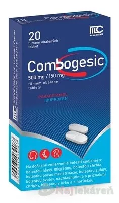 Combogesic 500 mg/150 mg 20 ks